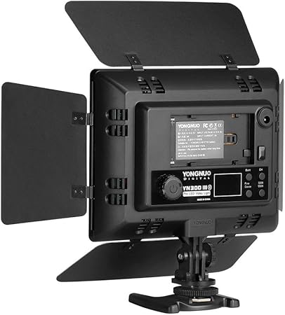 YONGNUO YN300 III LED Video Light with 5600k Color Temperatur e and Adjustable Brightness for Canon Nikon Pentax Olympus,with no battery and power adapter YONGNUO YN300 III LED Video Light with 5600k Color Temperatur e and Adjustable Brightness for Canon Nikon Pentax Olympus,with no battery and power adapter